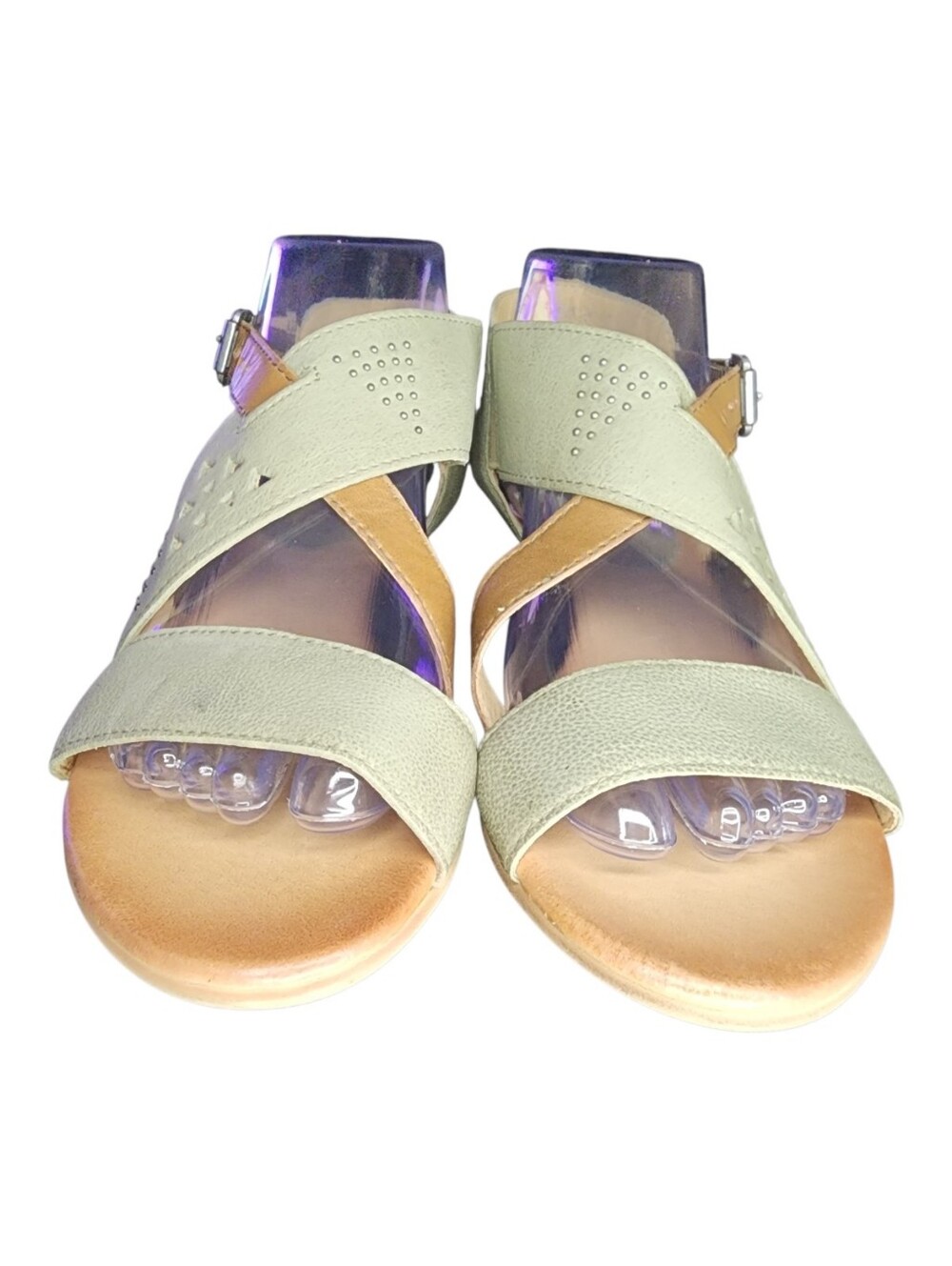 Miz Mooz Cienna Leather Strappy Sandals, Womens 38 Wide (7.5-8 US) - Picture 3 of 11